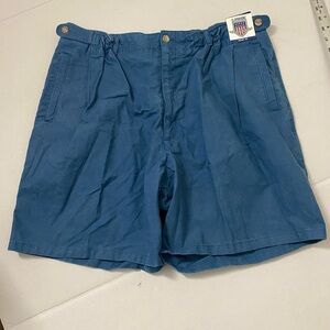 Claybrooke Sport Men's Blue Shorts Waist Size 38 Cotton Vintage NWT